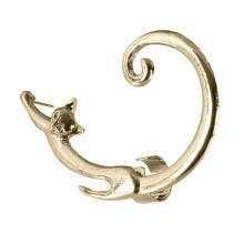 Boucles d'oreilles chat ravissantes pour femmes, bijoux pour oreilles percées, clips d'oreilles enveloppants