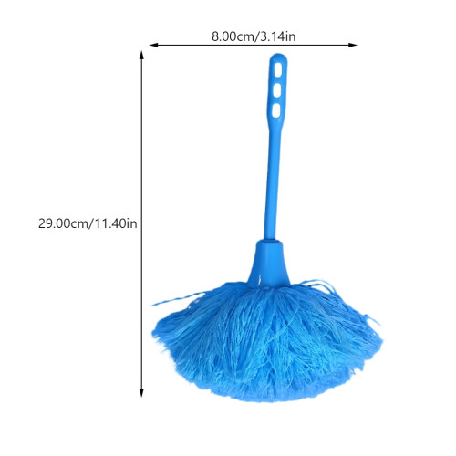 Spolverino da banco in fibra blu con manico (2 pezzi) 1