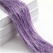 Glitter Fringe String Curtains 79x39 Inch, Tassel Strip Crystal Beaded Door Window Room Divider for Wedding Party Decor (Purple)