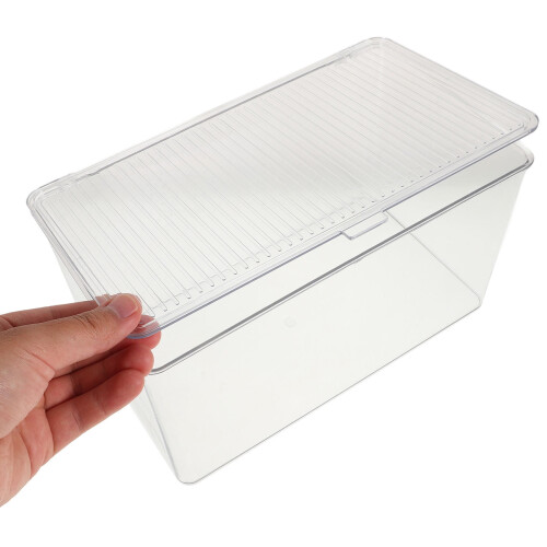 Office Acrylic Storage Box Transparent 1Pack For Badges Pins Use 2