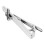 OUNONA Copper Tie Clip Elegant Cross Design Secure Lightweight Necktie Accessory 6