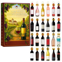 Wine Bottle Advent Calendar 2025 – 24 Exclusive Wines, Festive Design & Quality Craftsmanship for Holiday Countdown
