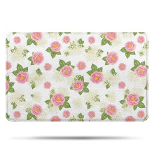 Tapete de banheiro floral antiderrapante em microfibra, 50 x 80 cm (20 x 32 polegadas)