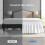 King Bed Skirt 15 Inch Drop Elastic Wrap Microfiber 4