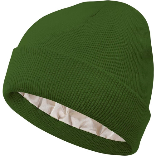 Damen-Wintermütze aus Satin-Strick