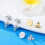 Earring Backs for Droopy Ears, Heavy Stud Lifters & Locking Backings (4pcs), Compatible with Studs, White Gold 2