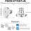 Earring Backs for Droopy Ears, Heavy Stud Lifters & Locking Backings (4pcs), Compatible with Studs, White Gold 4