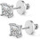 Earring Backs for Droopy Ears, Heavy Stud Lifters & Locking Backings (4pcs), Compatible with Studs, White Gold 5