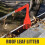 Gutter Rake Rotatable Orange Plastic Handle 15.7 Inch 6
