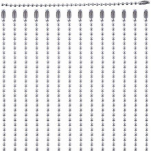 100pcs 4" Stainless Steel Bead Chains w/ Clasp, 1/10" Dia Adjustable Antiqued Ball Chain for Jewelry Making – Compatible with Keychains & Tags