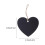 Black Wooden Hanging Ornaments with String 40pcs 2