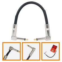 Câble de pédale de guitare en PVC noir, 1 pièce, 24,4 x 1,3 x 4,6 cm