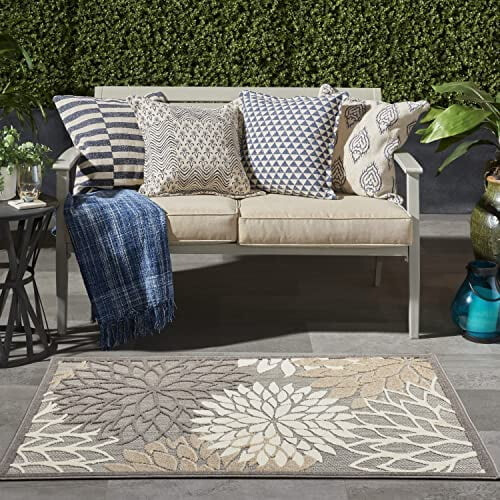 Home Aloha Natural Area Rug 3 ft x 5 ft
