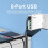 Φορτιστής τοίχου 65W USB 8 θυρών γρήγορης φόρτισης 3.0 4