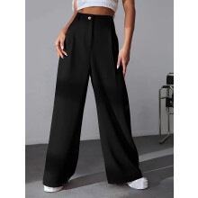 New women's trousers solid color suit pants casual pants straight pants