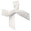 HOOWIFFY Silver Handmade Bows Premium Polyester for Decorative Use 100Pcs 1