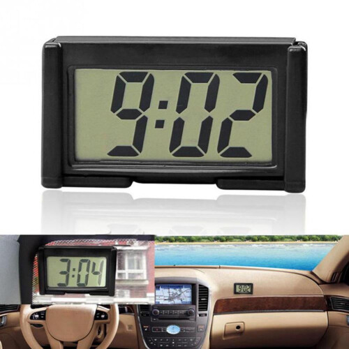 Mini Digital Clock Decorative Large Screen Car Clock Mini Clocks Dashboard 1