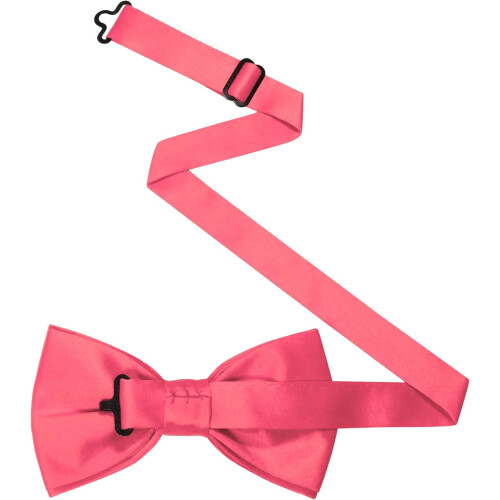 2 Packs Solid Color Pre-tied Bow Tie Adjustable Bowtie for Men 2