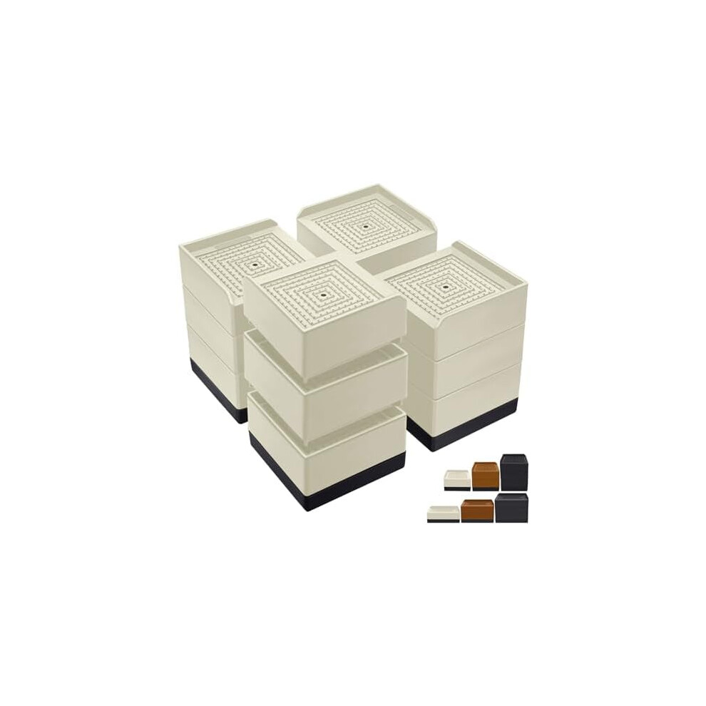Bed Lift Risers Heavy Duty 4 Pack 1300 Lbs 4 Inch 9401284989394