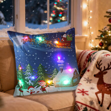 Coussin de Noël LED avec lumière clignotante/fixe