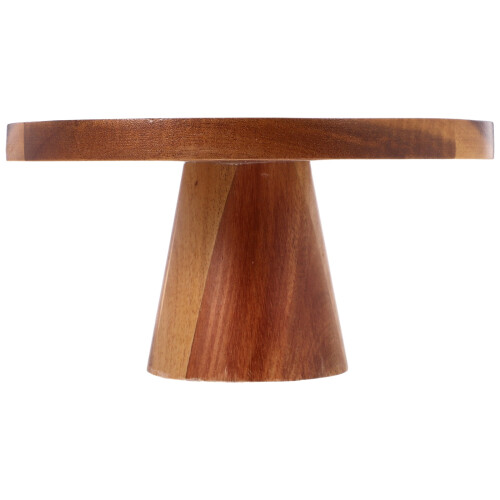 Suporte para bolo de madeira OUNONA marrom claro 19 cm (7,5 polegadas)