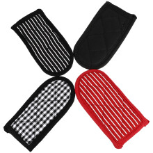 4 Pcs Pot Handle Gloves Cotton Cloth Holder Sleeve Kitchenware Cookware Sleeves Skillet Anti-scalding Cover