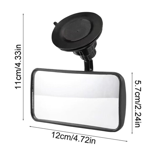 Baby Car Mirror HD Wide Angle 360 with Suction Cup Mount 2