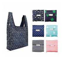 6-Pack Reusable Grocery Bags, Washable, Heavy-Duty, Eco-Friendly, Pocket-Sized, Compatible with Daily Shopping