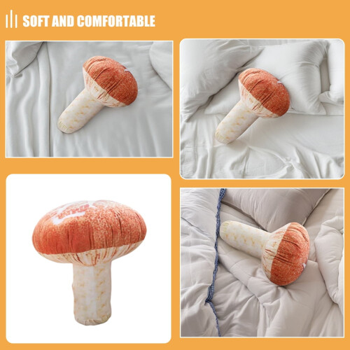 Coussin décoratif moelleux en forme de champignon 1
