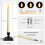 Candele a LED in cera per finestre con telecomando, timer e dimmer, 6 pezzi, colore avorio 8