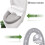 2er-Pack hellgraue Stretch-Toilettensitzbezüge 5