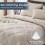 Beige Tan Queen Comforter Set 7-Piece All-Season 2