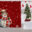Jule-snemands badeforhæng 180x150cm polyester 5