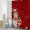 Jule-snemands badeforhæng 180x150cm polyester 4