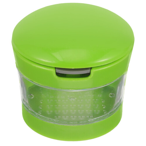 Garlic Press, Chopper, Slicer, Garlic Press, Hand Crusher, Practical Kitchen Tools (Green) 2