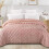 Microfiberfilt i queen size med jacquardmönster 3