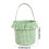 Πασχαλινό καλάθι από ύφασμα καρό, 8,7x9,8 ίντσες, γαλάζιο/ροζ/πράσινο, για αποθήκευση 2