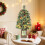 3ft Pre-Lit Mini Christmas Tree with 70 Warm LED Lights and 2