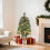 3ft pre-lit mini Christmas tree with 70 LED lights and 6