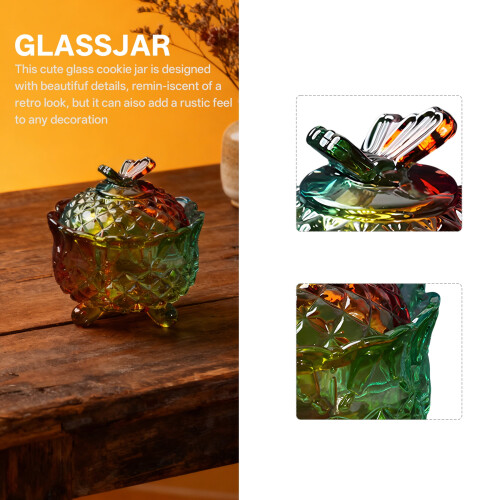 Bonboniere mit Deckel, feuchtigkeitsbeständiger Glasbehälter 1