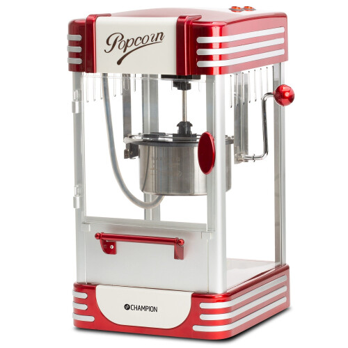 Champion Popcornmaschine Retro XL PCM406 Rot Metallic 1