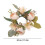 Ghirlanda artificiale di gigli e rose da 30 cm 3