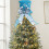 Christmas Tree Topper Hat – Sky Blue Gingerbread Design 2