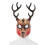 Μάσκα Halloween Antler με Αποσπώμενα Κέρατα για Ολόκληρο το Πρόσωπο 3
