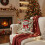Housse de coussin de Noël en coton 45x45cm avec fermeture éclair invisible 5
