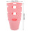 Antislip siliconen waterfleshoes, roze 2