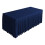 Jupe de table rectangulaire unie en polyester, 120 x 407,5 cm 2