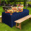 Jupe de table rectangulaire unie en polyester, 120 x 407,5 cm 6