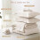 King Comforter Set Beige Ultra-Soft 7-Piece Oeko-TEX 4
