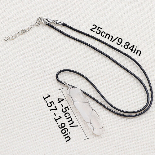 Set cadou Crystal Chakra: Pandantiv hexagonal roz 2